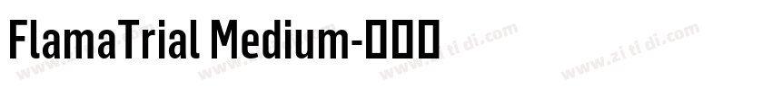 FlamaTrial Medium字体转换